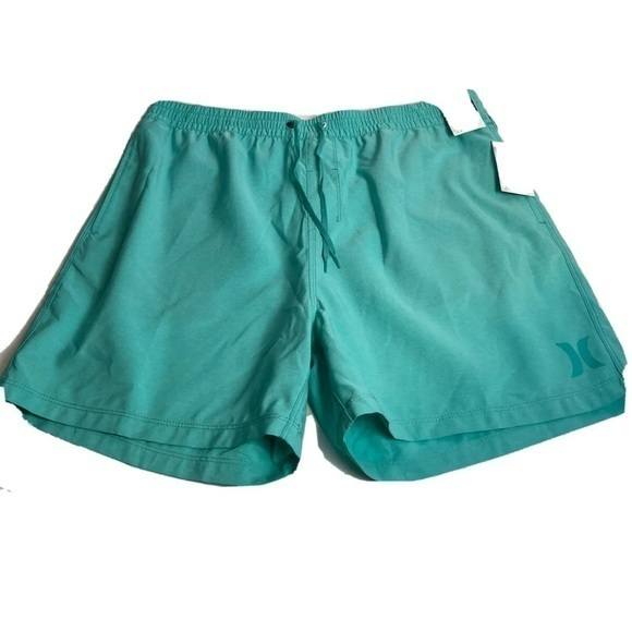Hurley 17"‎ Volley/ Swim Shorts Aqua blue NWT XXL men’s - Picture 1 of 7